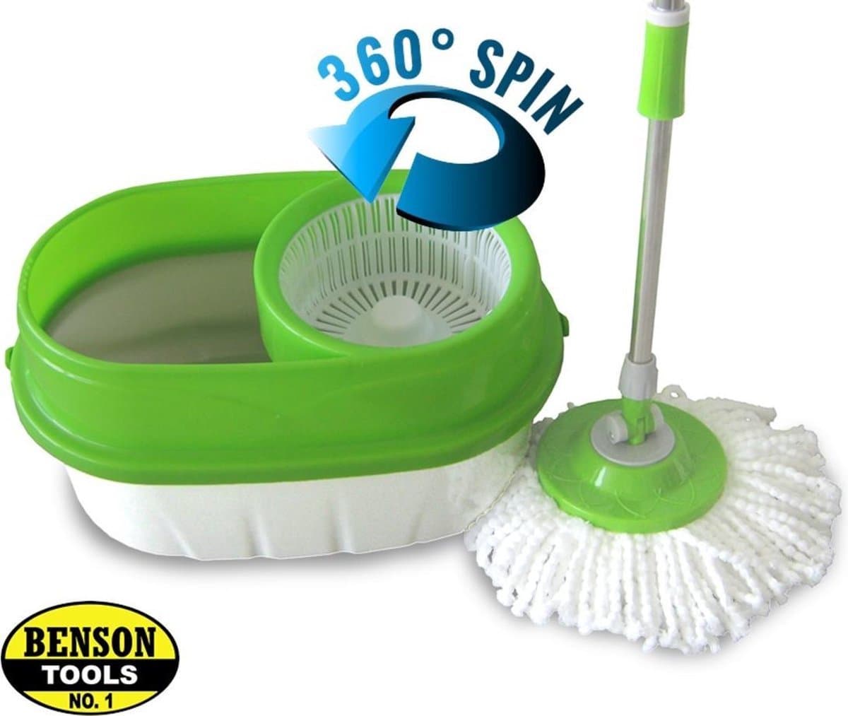 BensonClean Spin Mop - Inclusief Emmer thumbnail 3