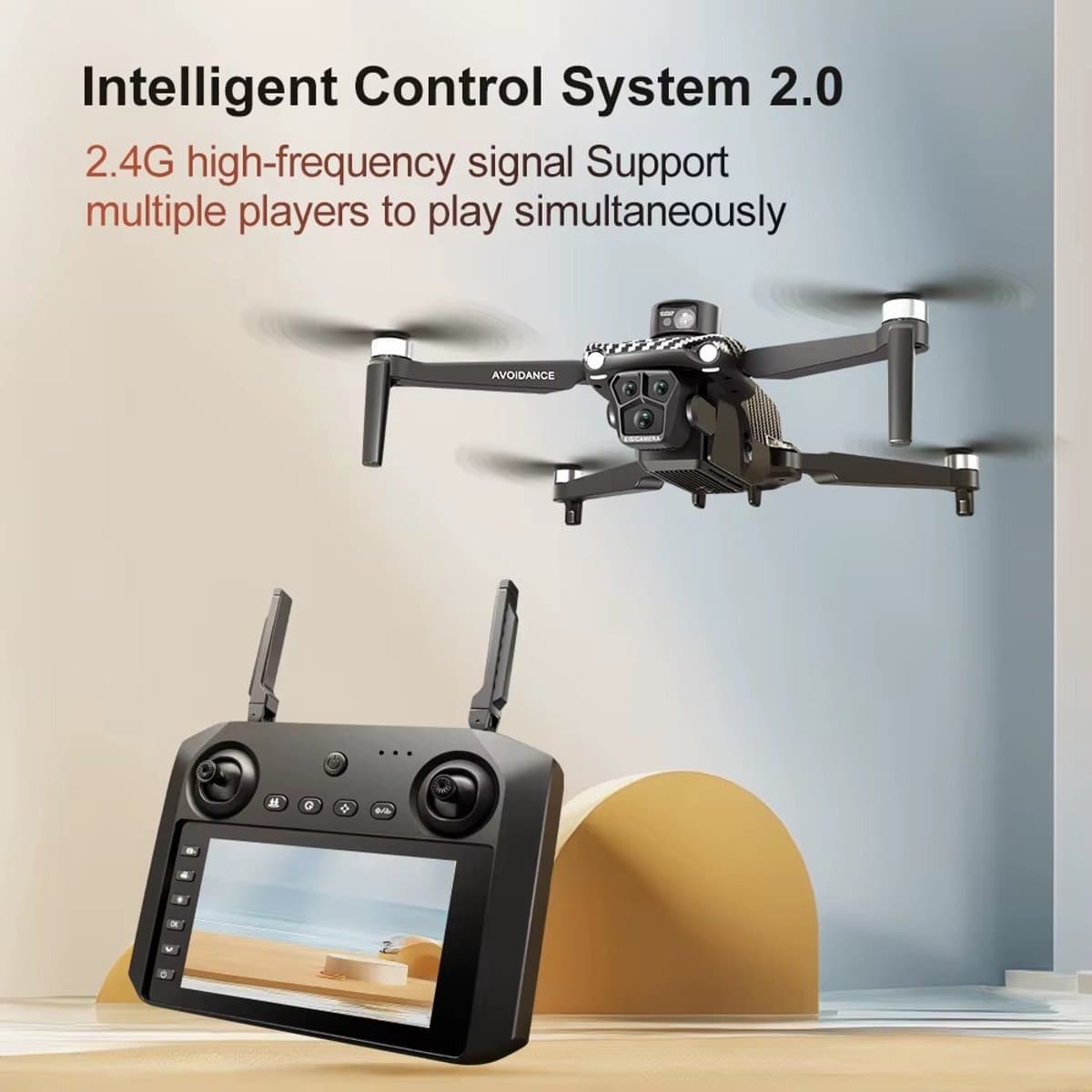U198 MAX PRO - GPS Drone - 4K Dual Camera - Automatische Terugkeer - Obstakeldetectie - Brushless Motor - Controller met Scherm - Opvouwbaar - Nieuwste Versie - Geen Vliegbewijs Nodig thumbnail 6