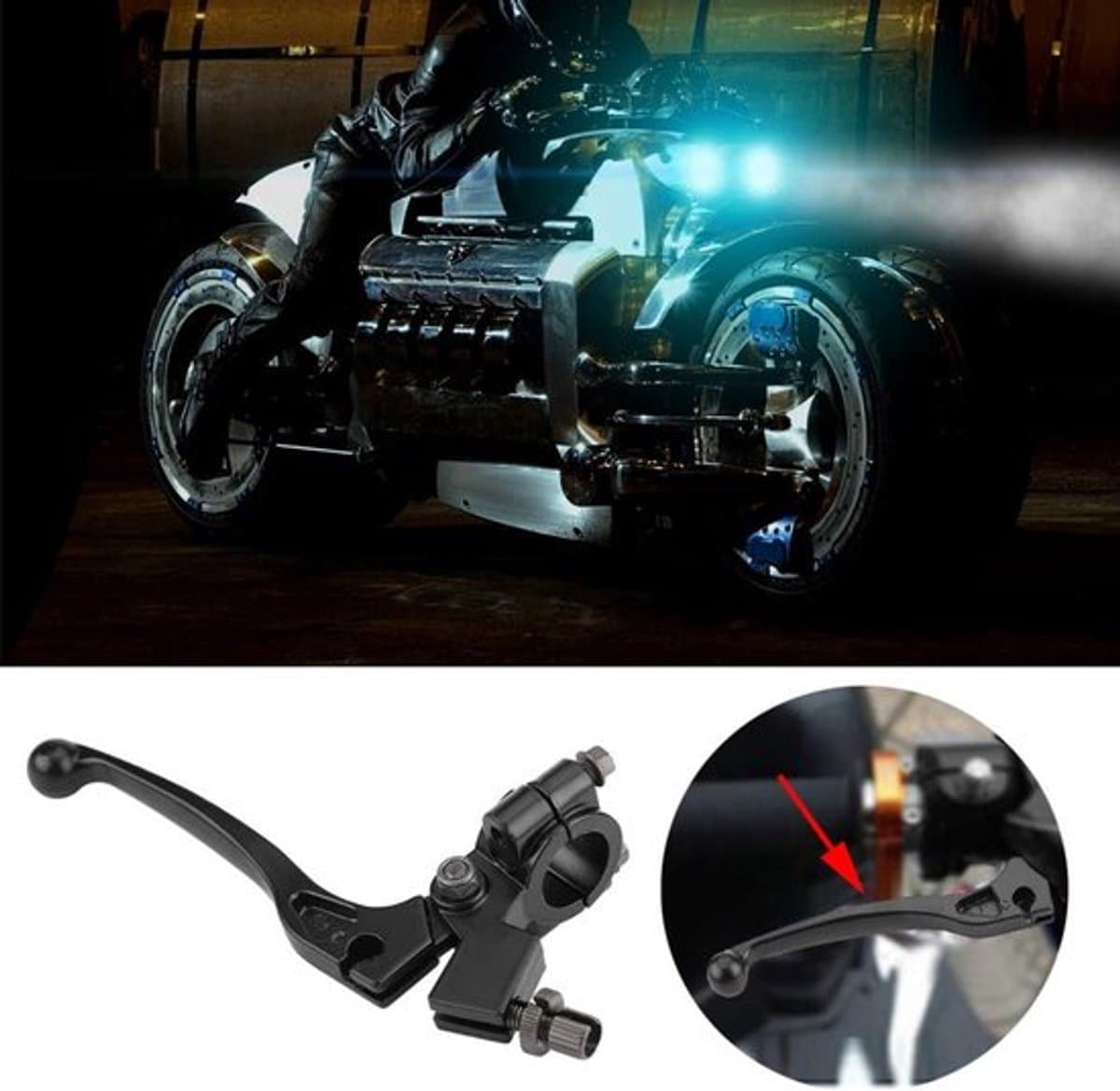 Opvouwbare Rem Koppeling Hefboom met Perch voor 50CC - 125CC Dirt Pit Bike Accessoires thumbnail 4