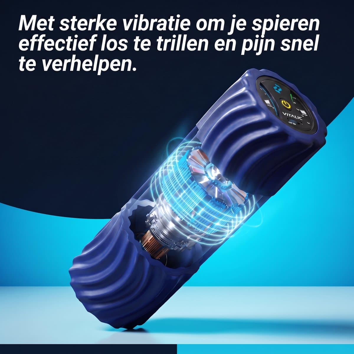 Vibrerende Foam Roller met 4 weken durend mobiliteitplan - voor Rug, Nek en Lichaam massage roller - Fitness foamrollers | Vitalic thumbnail 4