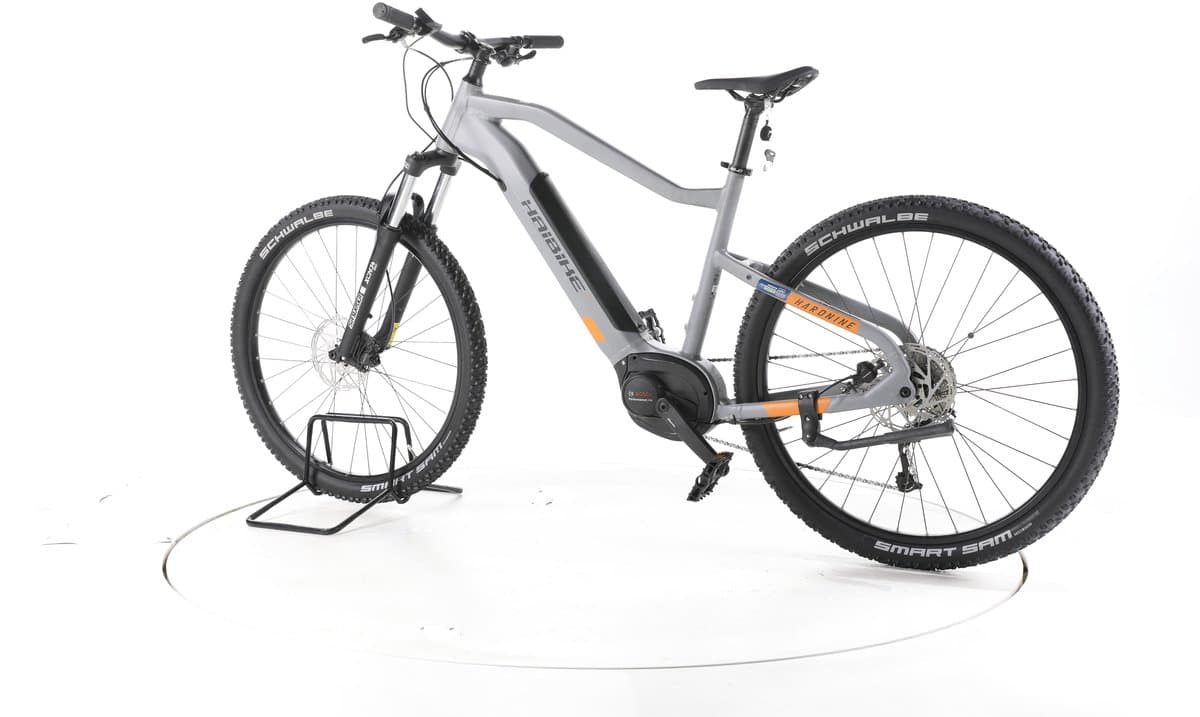 Haibike Hardnine 4 Elektrische hardtail mountainbike Bosch Accu 400Wh 29" grijs thumbnail 5