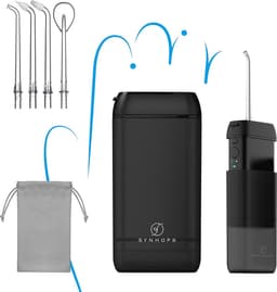 Productfoto van SnelShoppen - Water Flosser Draadloos Mini - Draagbare Mondirrigator voor Tanden - Telescopische Watertank - 3 Modi & IPX7 Waterdicht voor Tanden, Beu