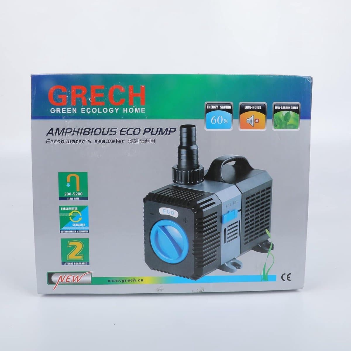 4500L-H SuperECO Aquariumpomp Beekloopppomp 30W Vijverpomp voor Tuin Zwembad Vijver - Filterpomp Waterpomp Opvoerhoogte 4m - Krachtige Watercirculatie thumbnail 3