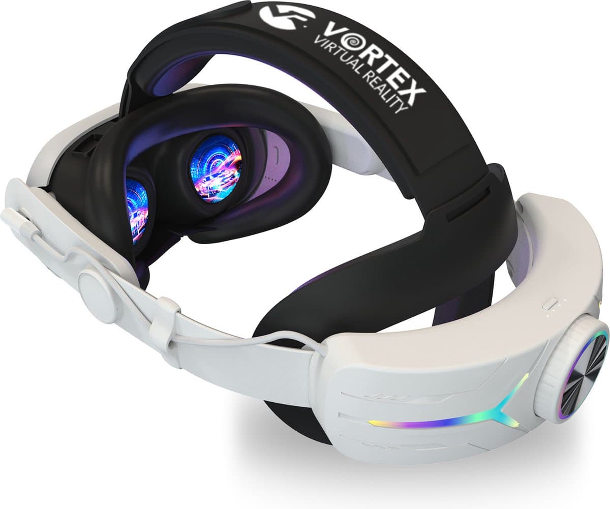 Hoofdband Elite Strap met 8000 mAh batterij | voor Meta Quest 3S, Quest 3