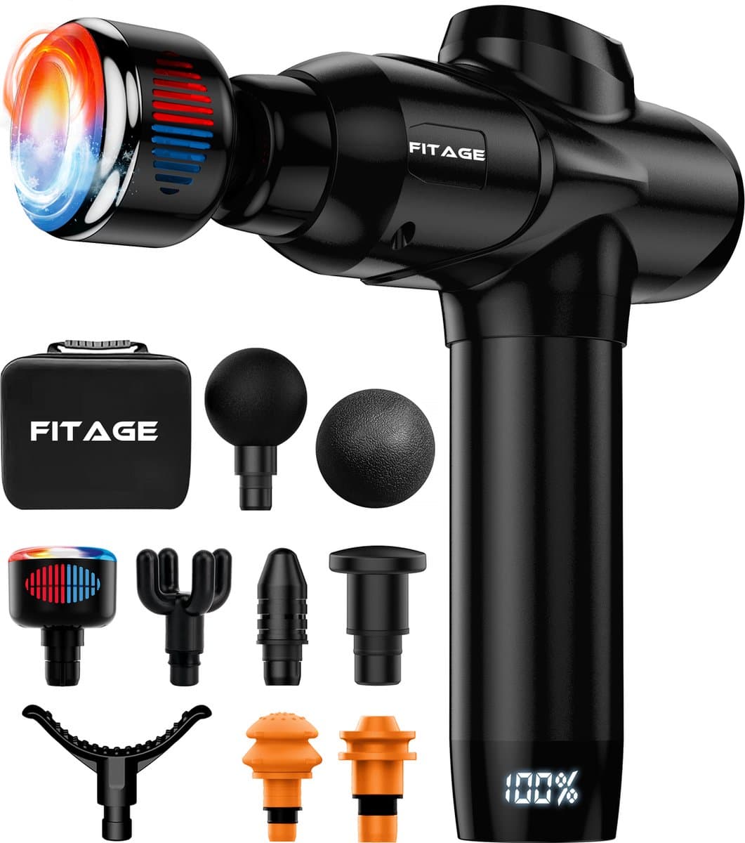 FITAGE Infrarood Massage Gun: Warm & Koud, 30 standen thumbnail 8