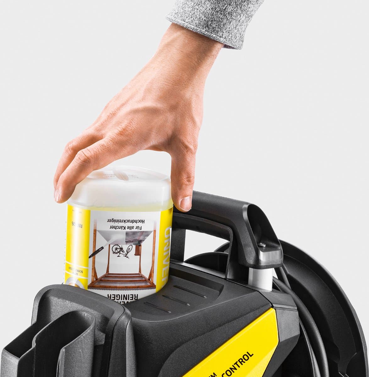 Kärcher K 7 Premium Smart Control Home Hogedrukreiniger - 180 bar - 600 l/u - 60 m²/u - Slangshaspel - T 7 Plus Terrasreiniger - Reinigingsmiddel - Boost modus - App bediening thumbnail 3