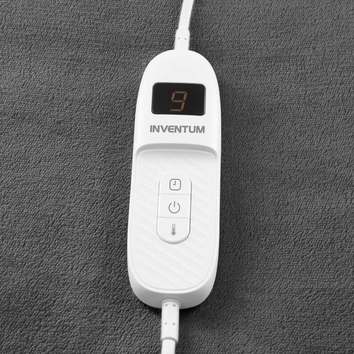 Inventum HB180G elektrische verwarmde bovendeken 180x130 cm - Eenpersoons - 9 warmtestanden - Uitwasbaar - Automatische uitschakeling - Fleece - Grijs thumbnail 3