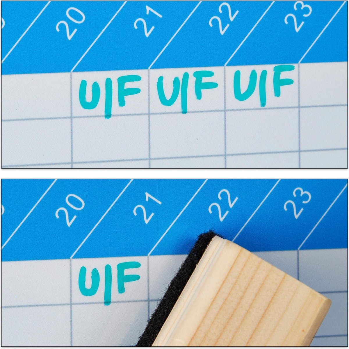 whiteboard planner - 3-jaarplanner - magnetisch - pennenbakje - 60 x 90 cm - wit thumbnail 5