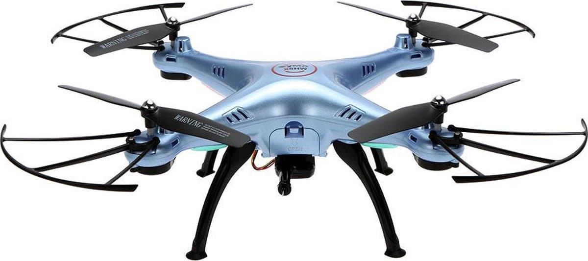 Syma X5HW drone met extra accu en HD camera | FPV live | WiFi | Quadcopter - Blauw thumbnail 6