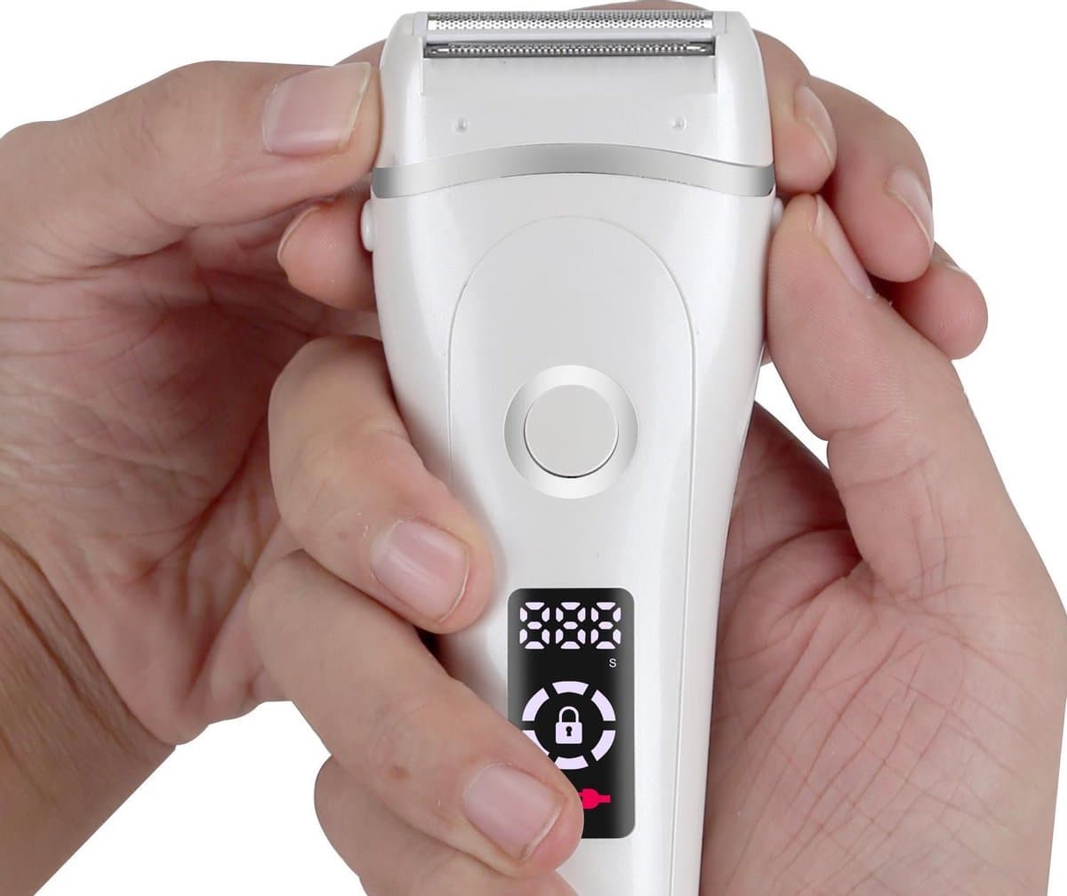 Lipa 588 Ladyshave Waterproof - Ladyshaves voor vrouwen - Ladyshaves oplaadbaar - Scheerapparaat vrouwen - Ontharingsapparaat - Gezichtsontharing dames - Draadloos - Droog en nat - LED indicator - USB opladen - Gezicht, oksels, benen en bikinilijn thumbnail 2