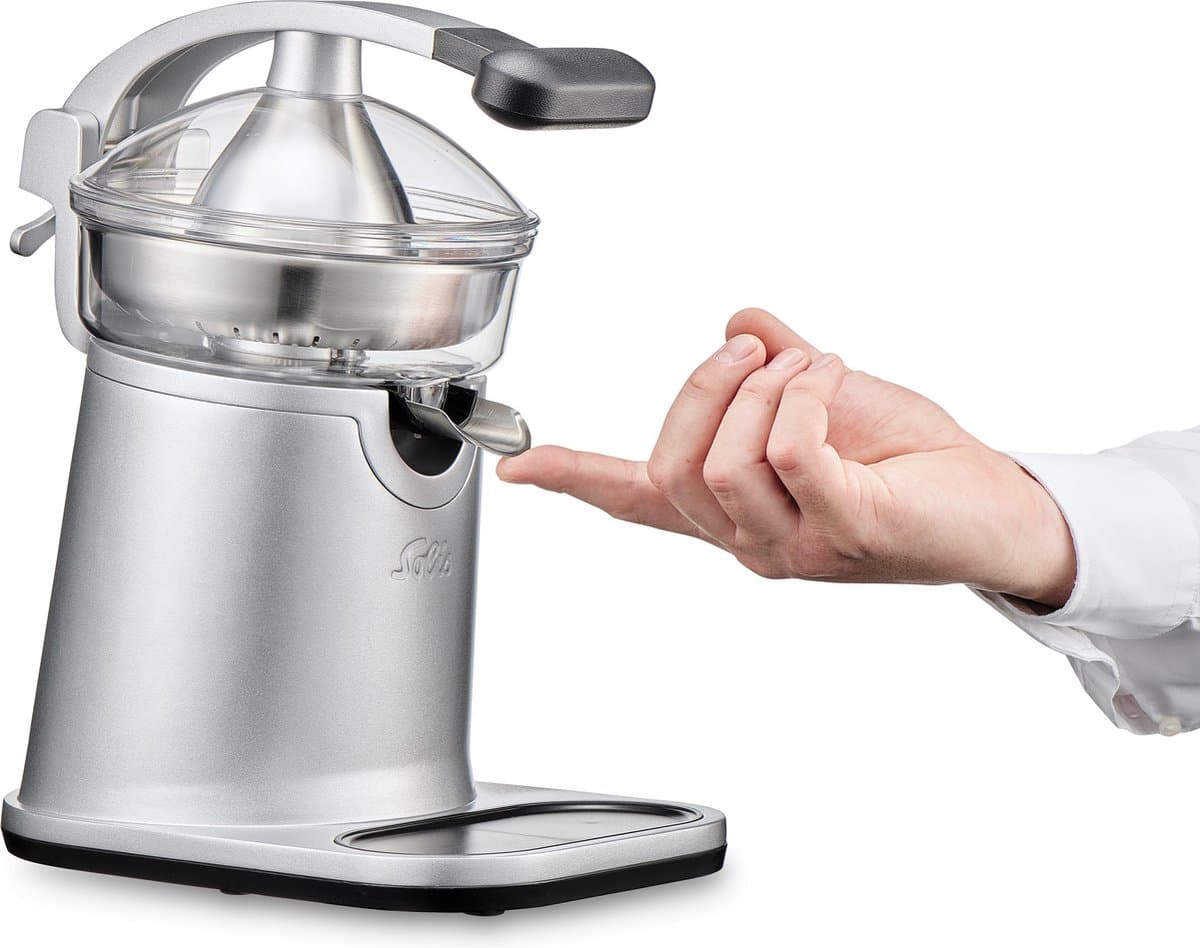 Solis Citrus Press Station 8454 Citruspers Elektrisch - Sinaasappelpers - Zilver thumbnail 4