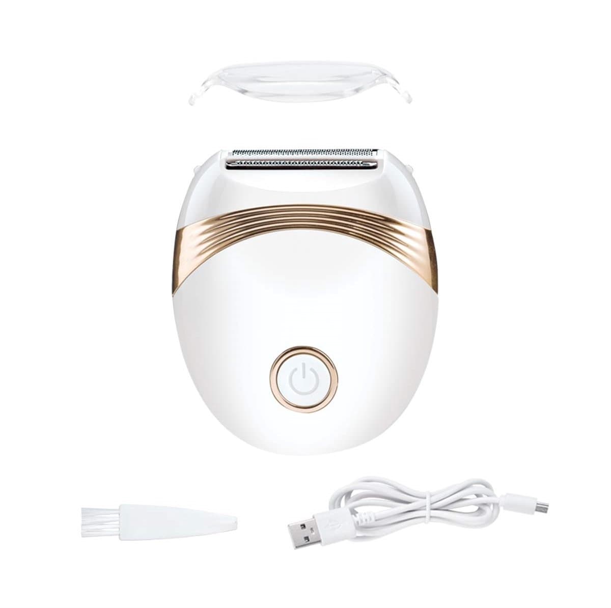 Epilator - epileerapparaat dames - gezichtsepilator vrouw - epilator dames - epilator gezicht - nat en droog ontharingsapparaat - voor armen, benen, gezicht, oksels - wit