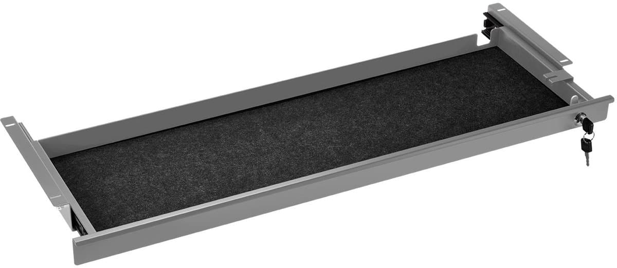 Bureau Onderbouwlade grijs afsluitbaar Breedte: 850 mm