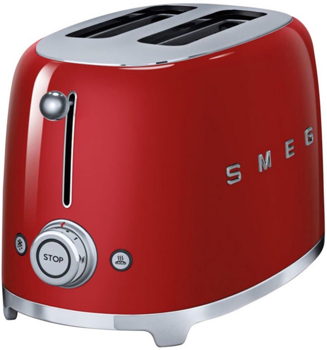 SMEG TSF01RDEU - Broodrooster - Rood - 2x2 - 950W - 6 niveaus thumbnail 7