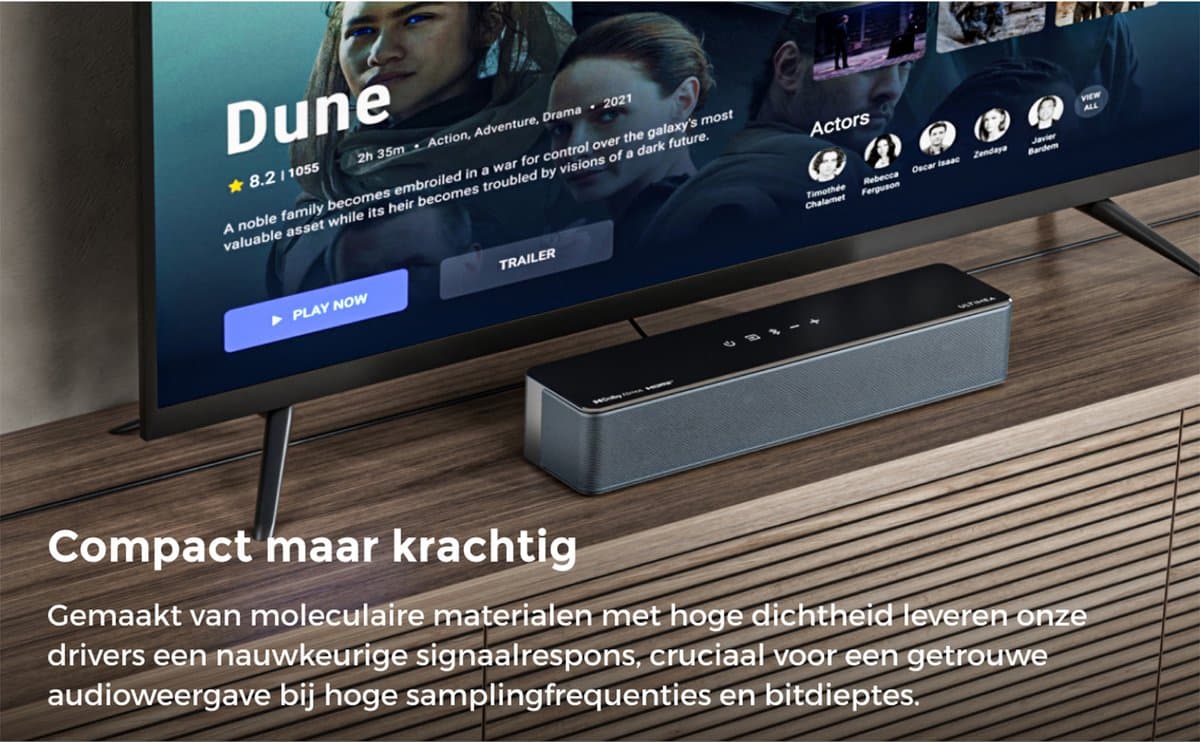 ULTIMEA Poseidon D80 Boom 7.1 Dolby Atmos soundbar met draadloze subwoofer en 4 surround speakers thumbnail 7