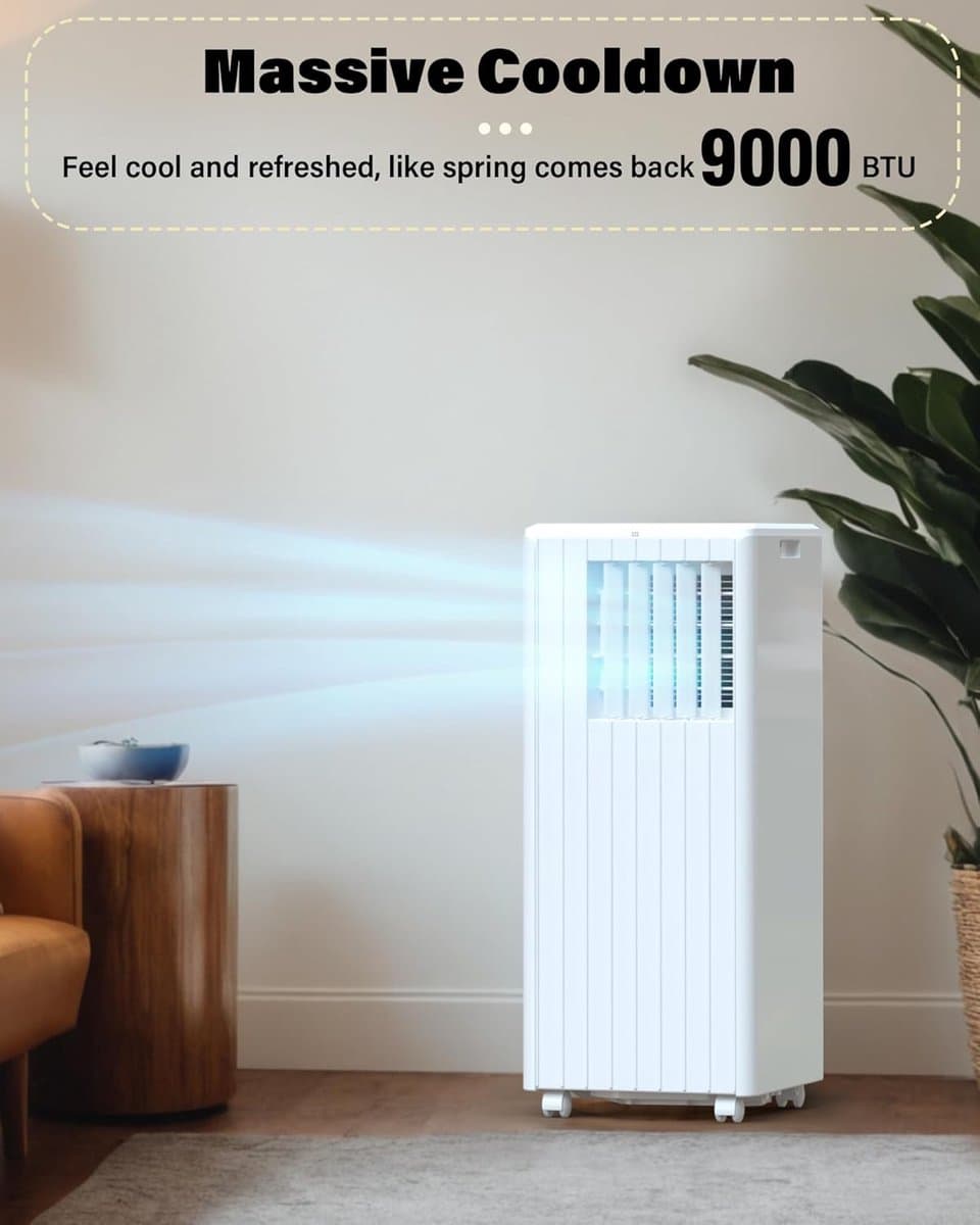 RFWR® Mobiele Airconditioning 9000 BTU voor Ruimtes tot 80 m³ - 3-in-1 Koelen, Ventileren en Ontvochtigen thumbnail 6