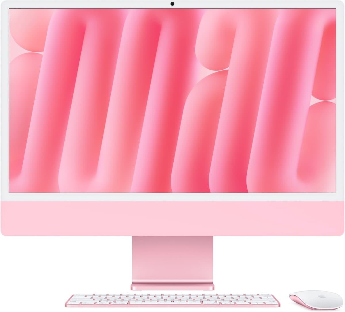 Apple iMac 2024 - M4 10 core CPU, 10 core GPU, 16GB RAM, 512GB SSD, Qwerty , Roze