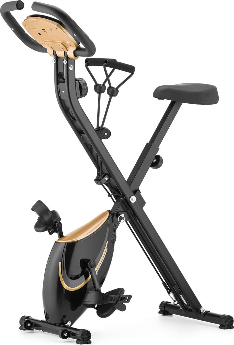 Gymtek® Magnetische Hometrainer Fiets - Fitness Fiets - Home Trainer - tot 120kg - 8 Weerstandsniveaus, 4kg Vliegwielgewicht - LCD Display - FX600