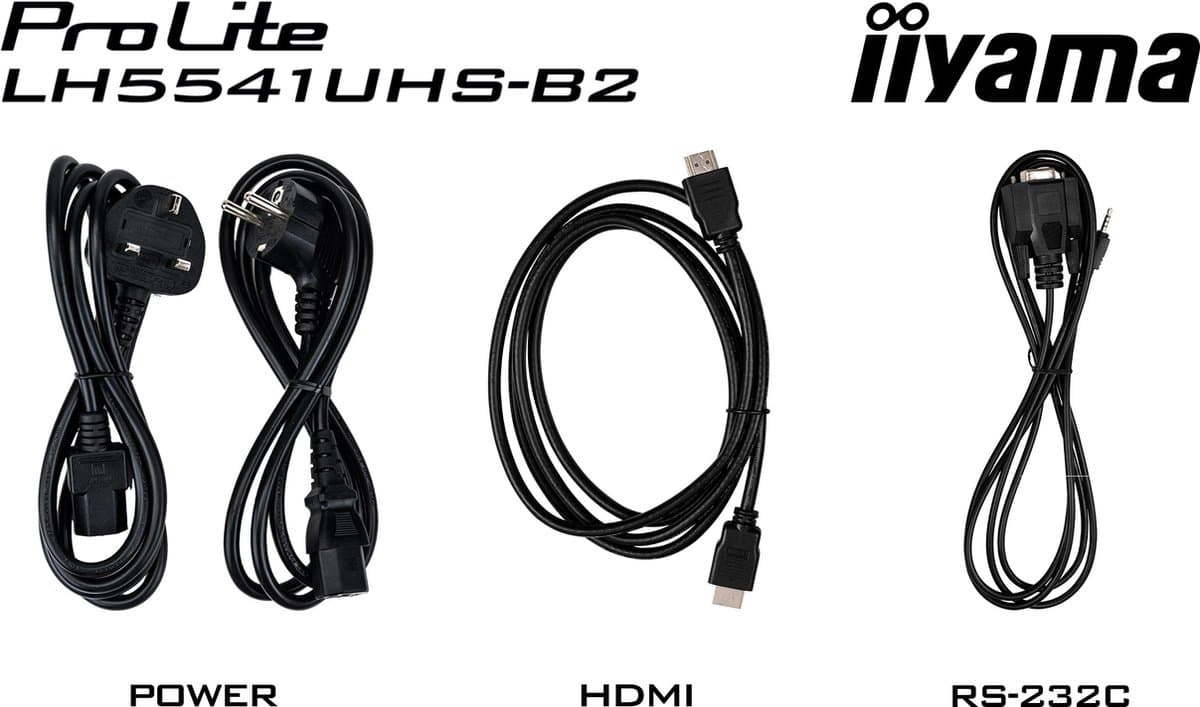 iiyama ProLite LH5541UHS-B2 - 55 Inch - IPS - 4K - 24/7 werktijd - 500 cd/mÂ² thumbnail 2