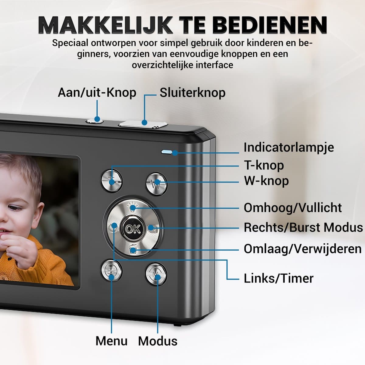 K&L KL-PRO-44-Z compactcamera met 32GB-kaart thumbnail 3