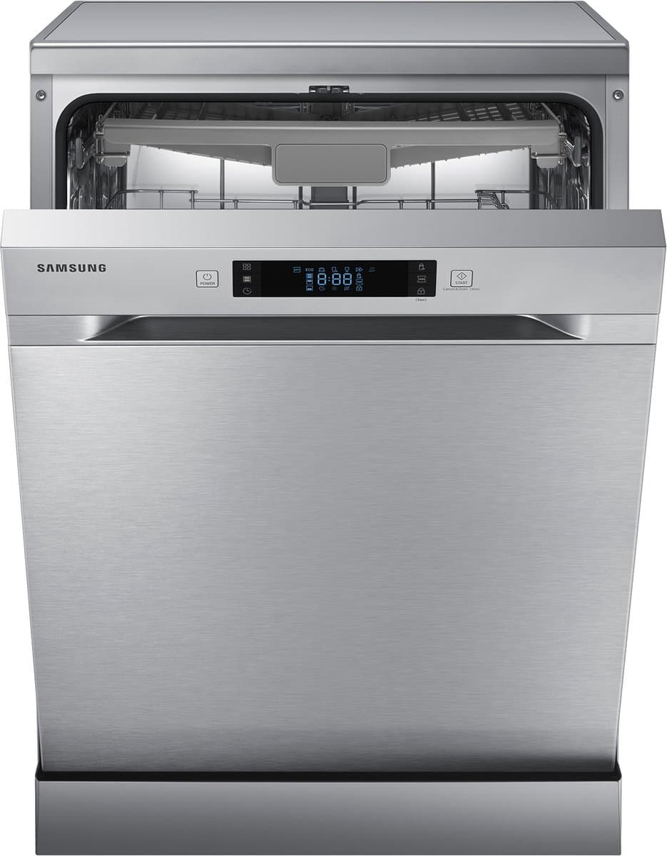Samsung DW60M6050FS - Vrijstaande vaatwasser - Besteklade - RvS - Uitgestelde start timer - AquaStop-functie - 44 dB thumbnail 8