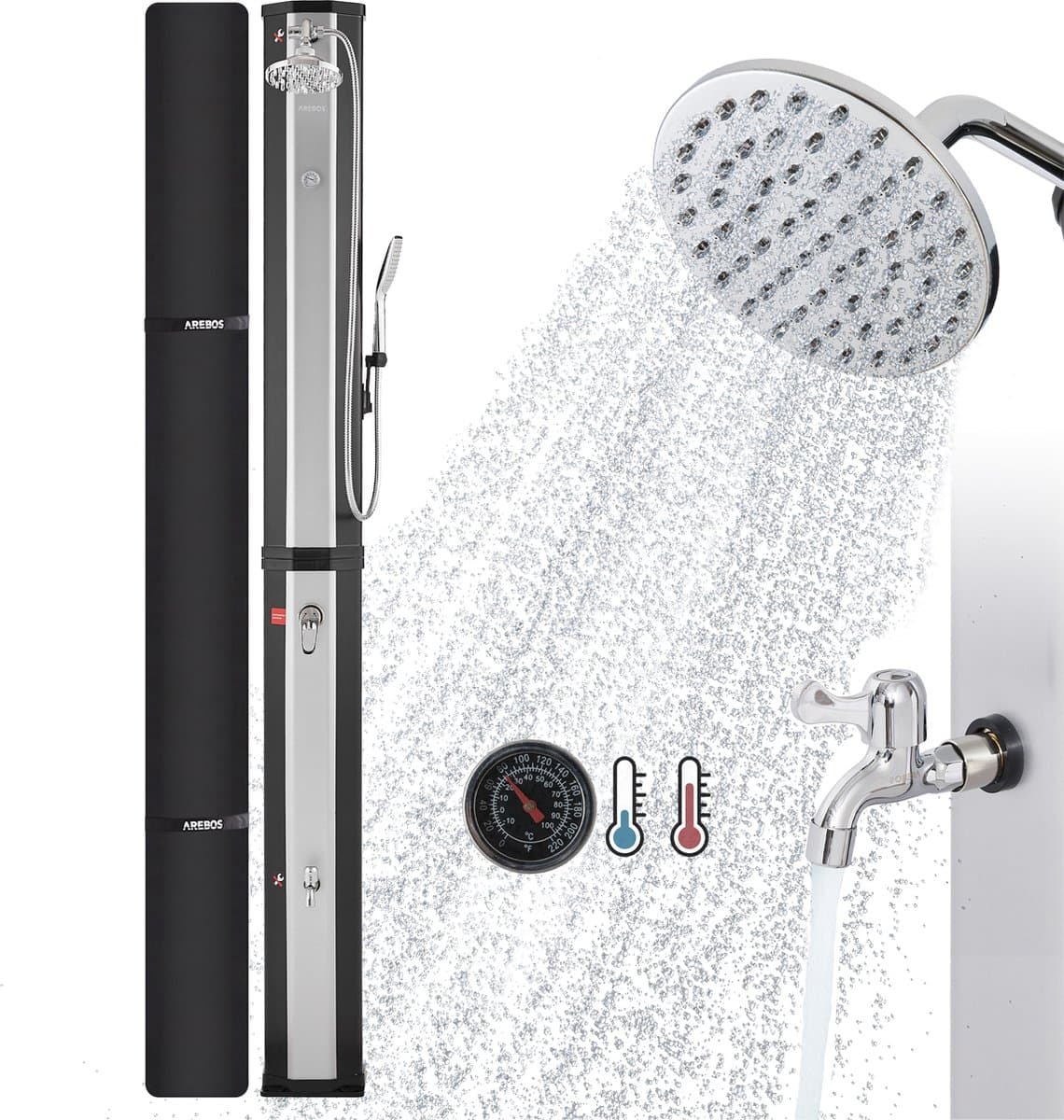 AREBOS 60 L Zonnedouche zwembaddouche camping tuindouche buitendouche regendouche