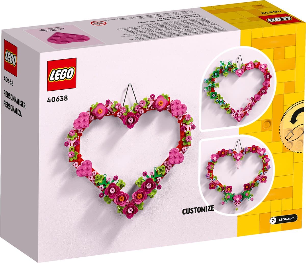 LEGO 40638 Hartvormige versiering - seizoensgebouwde decoratie thumbnail 6