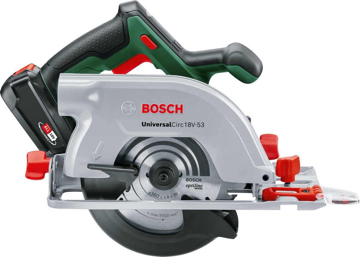 Bosch UniversalCirc 18V-53 Accu cirkelzaag - 53mm zaagdiepte thumbnail 2