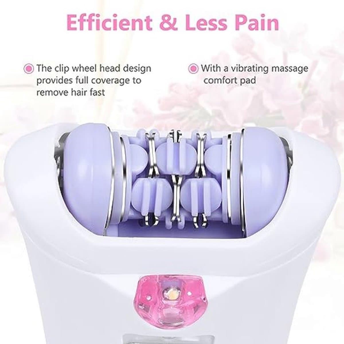 Draadloze Elektrische Gezichtsepilator met LED Licht – Mini Epilator voor Gezicht en Lichaam thumbnail 7