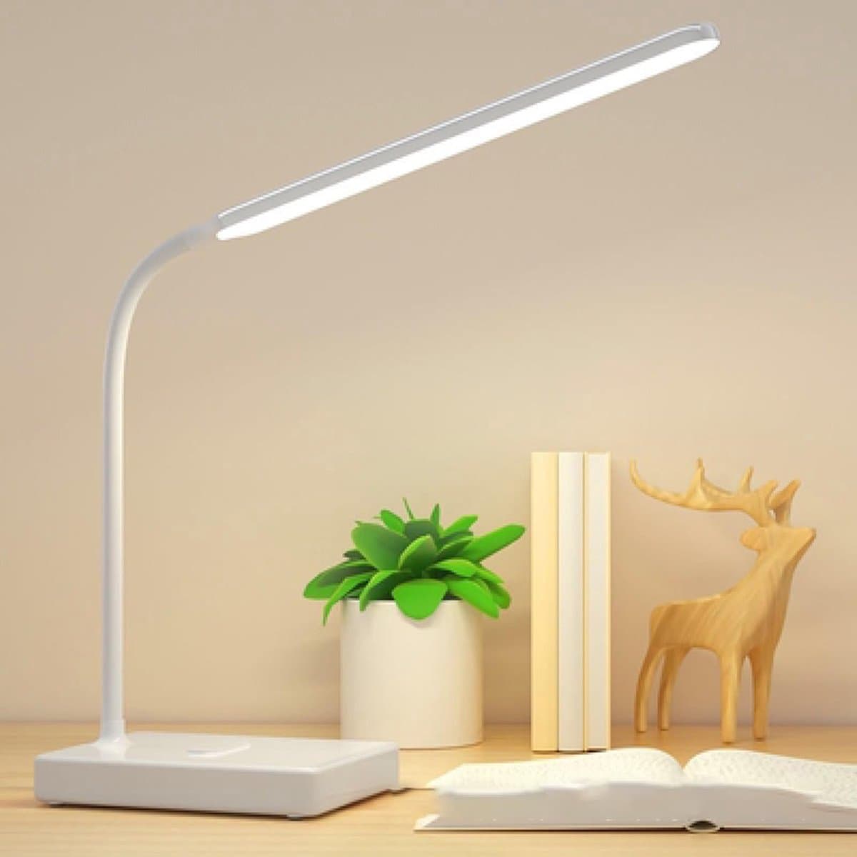 Ynkkvre - Lamp - Tafellamp - Verstelbaar - Leeslamp - Oogvriendelijk LED-licht - Draagbaar opvouwbaar design - Touch bediening - Oplaadbaar & USB-voeding thumbnail 6