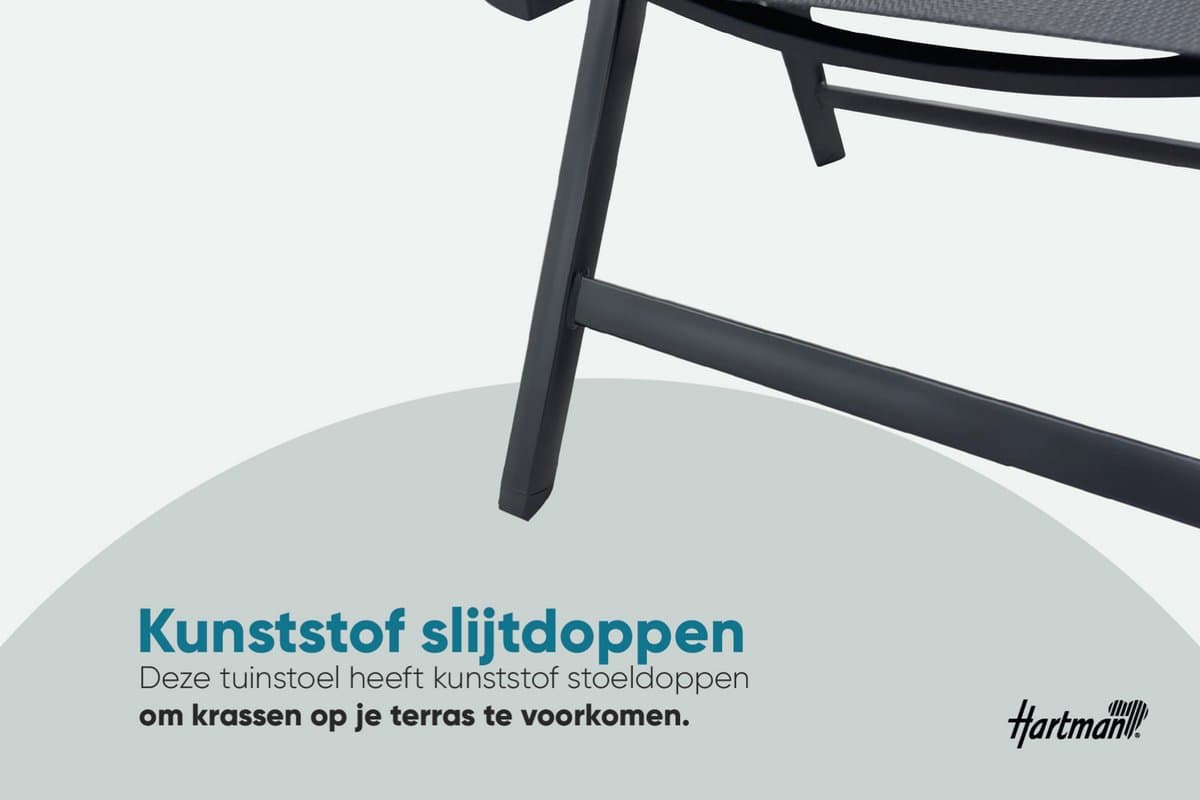 Hartman Napoli verstelbare tuinstoel - Antraciet thumbnail 8
