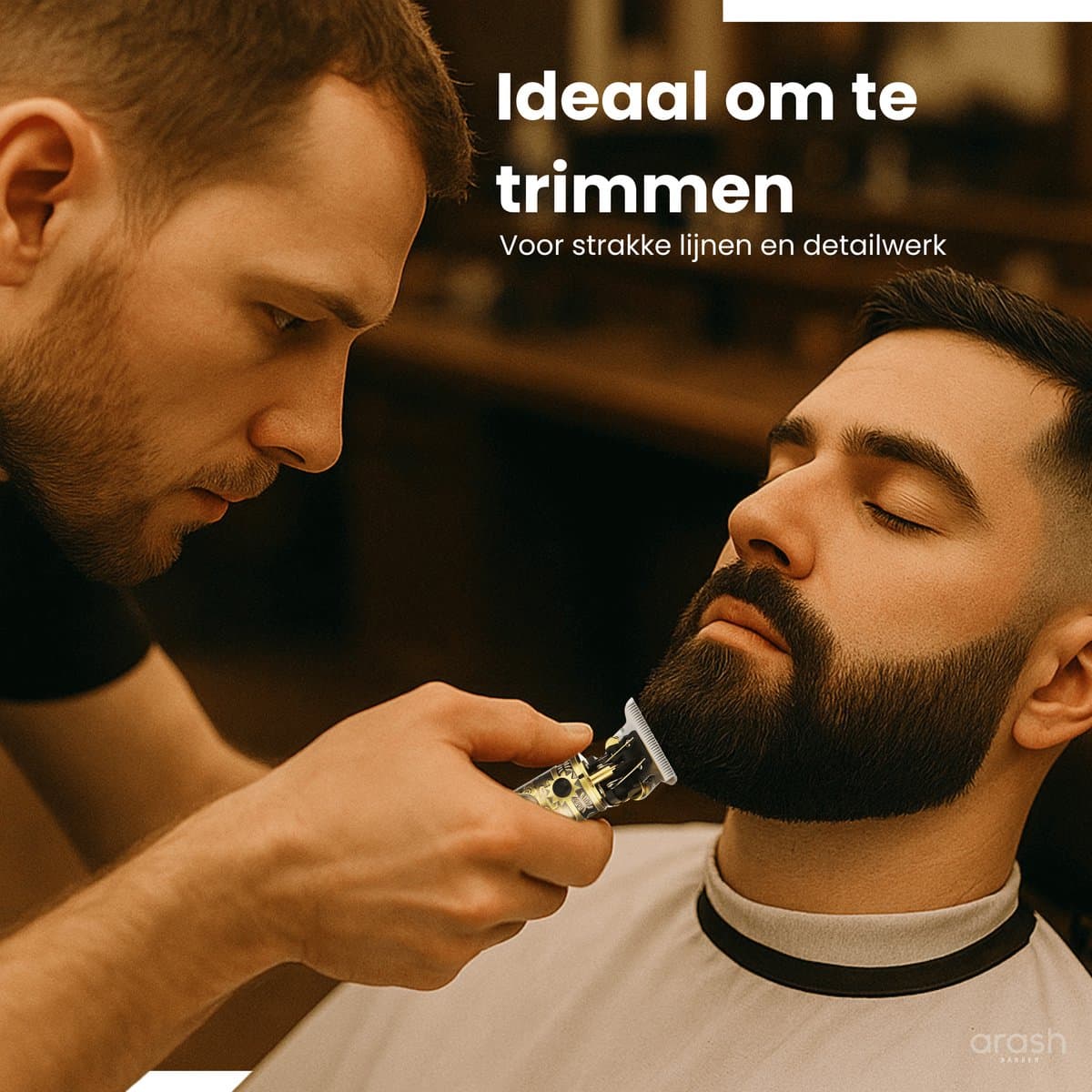 arash® Professionele Tondeuse Mannen - Premium Draadloze Haar- en Baardtrimmer - Innovatief, Stil & Krachtig - Geavanceerd Design - Compleet met Oplaadblok & 5 Opzetstukken thumbnail 6