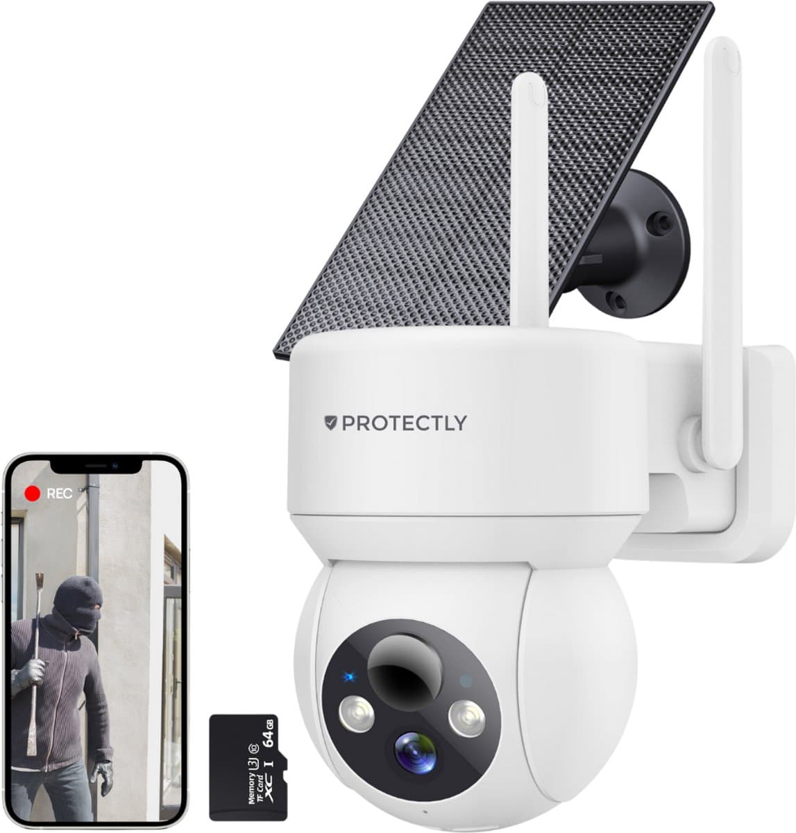 Protectly Zonnepaneel 3W – compatibel met Protectly camera's thumbnail 6