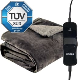 Productfoto van Luvego Elektrische Deken 1 Persoons Bovendeken & Warmtedeken