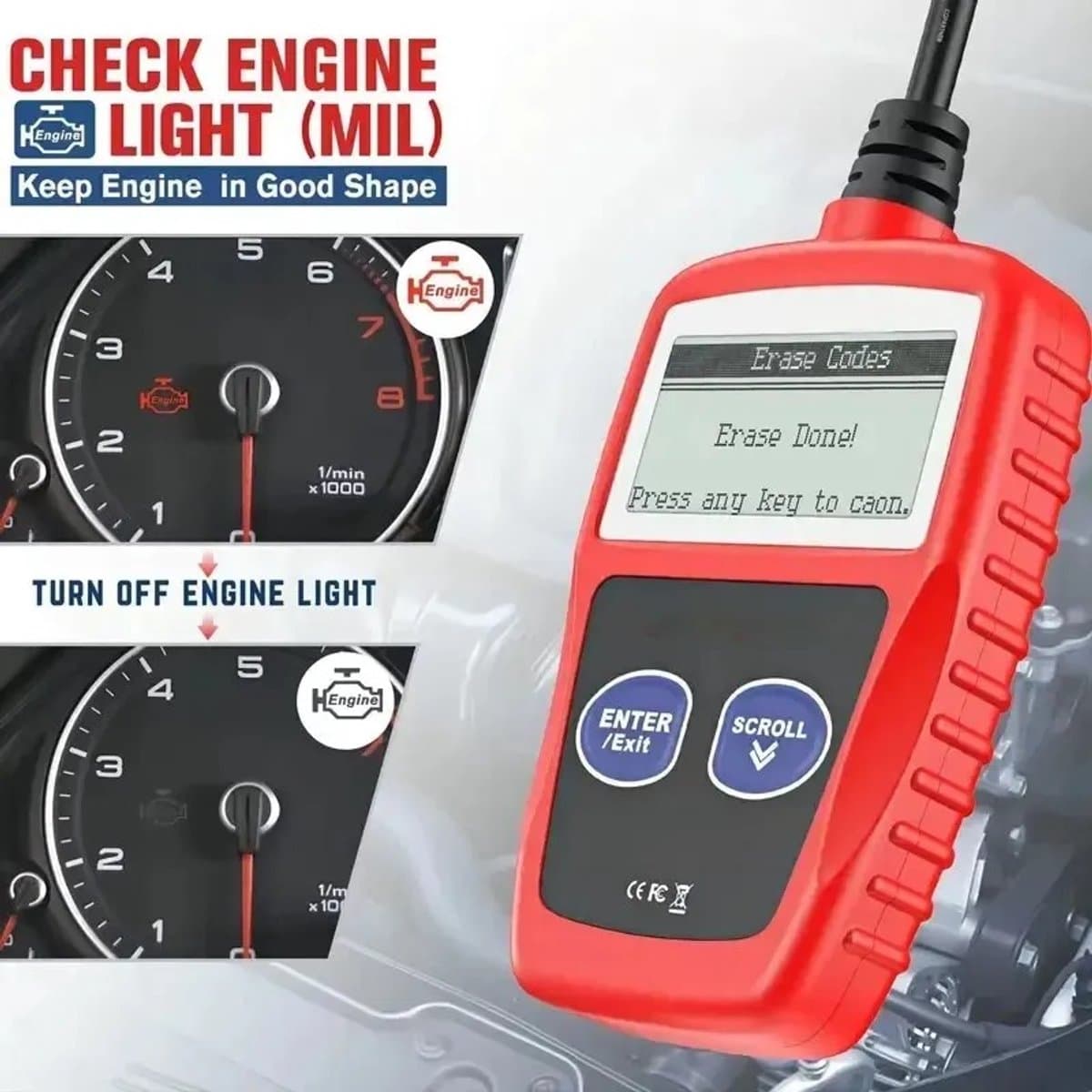 Han-Bar® - OBD2 Scanner - Auto Uitlezer - Diagnose Apparatuur - storing verwijderen thumbnail 6