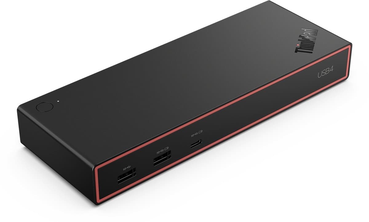 Lenovo ThinkPad USB4 Dock 5000 Bedraad Thunderbolt 4 Zwart thumbnail 2