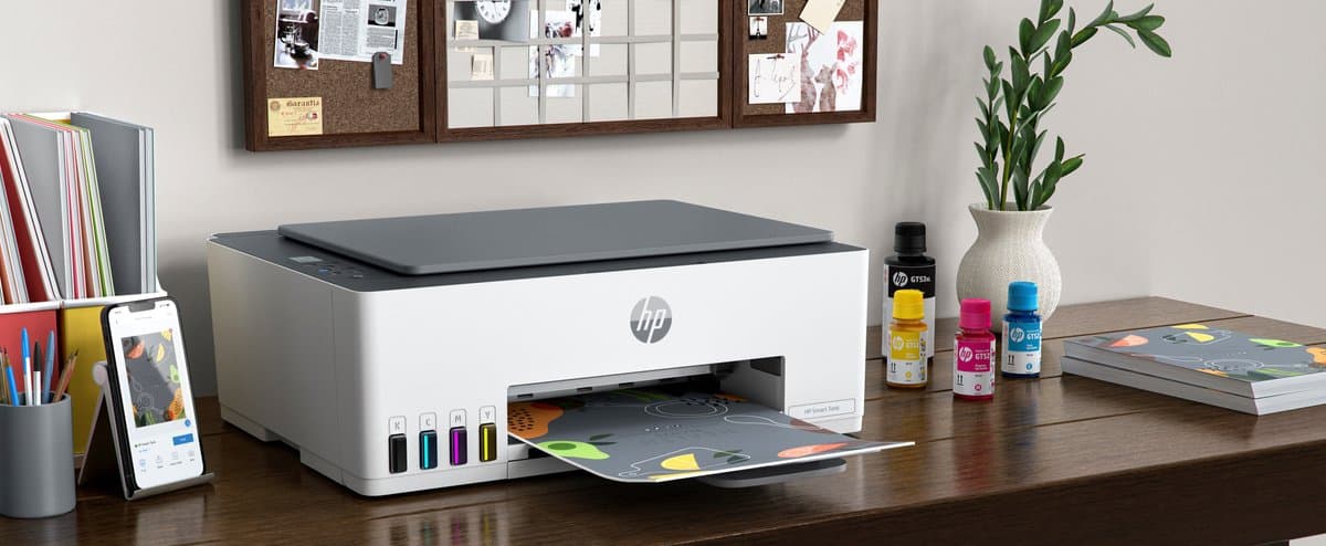 HP Smart Tank 580 All-in-One Printer, Home and home office, Print, copy, scan, Wireless; High-volume printer tank; Print from phone or tablet; Scan to PDF thumbnail 7