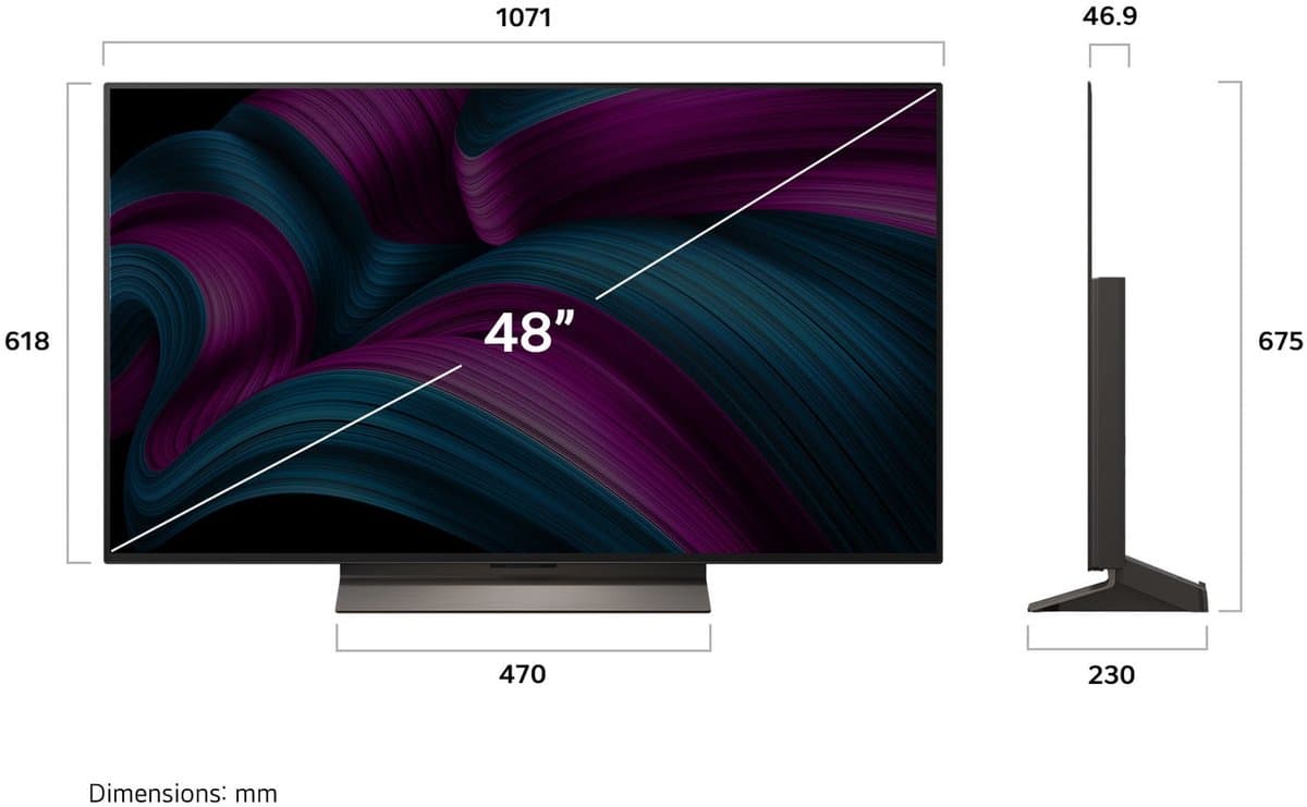 LG C5 OLED48C56LB 48" - 4K OLED Evo met 144Hz gaming thumbnail 4