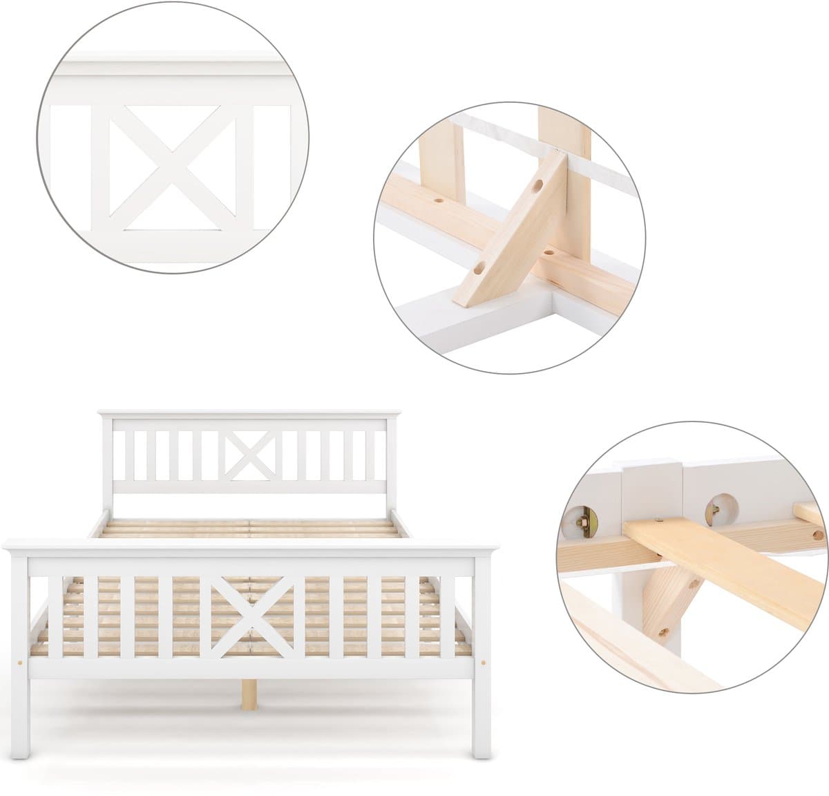 HAUSS SPOLE Bureaustoelen - Bureaustoel Draaibaar Met Knophefting En Extra Kussen - Met Wieltjes Voor Thuiswerk En Kantoor - 67×63×93 cm - Leer - Beige thumbnail 3