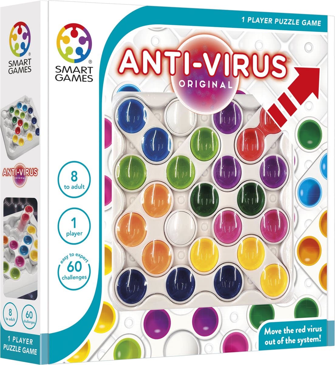SmartGames Anti-Virus Original: schuifpuzzel met 60 opdrachten thumbnail 7