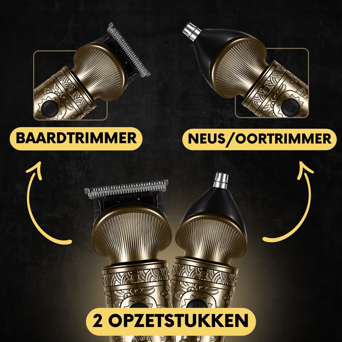 Sansbeauté 2-in-1 Baardtrimmer Mannen - Trimmer voor Baard en Lichaam - Incl. 2 opzetstukken - Bodygroomer Mannen - Bodytrimmer Heren - Haar trimmer - Tondeuse - 0.5-15MM - Neus en Oor - Trimapparaat - Baard Machine thumbnail 3