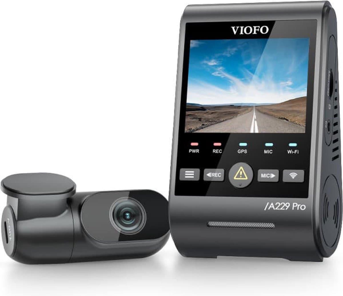 VIOFO A229 Pro 2CH 4K Dual Dashcam met Wi-Fi en GPS thumbnail 7