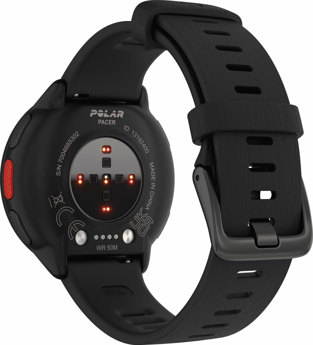 Polar Pacer -  GPS Hardloophorloge -  Night Black - Maten S-L thumbnail 6