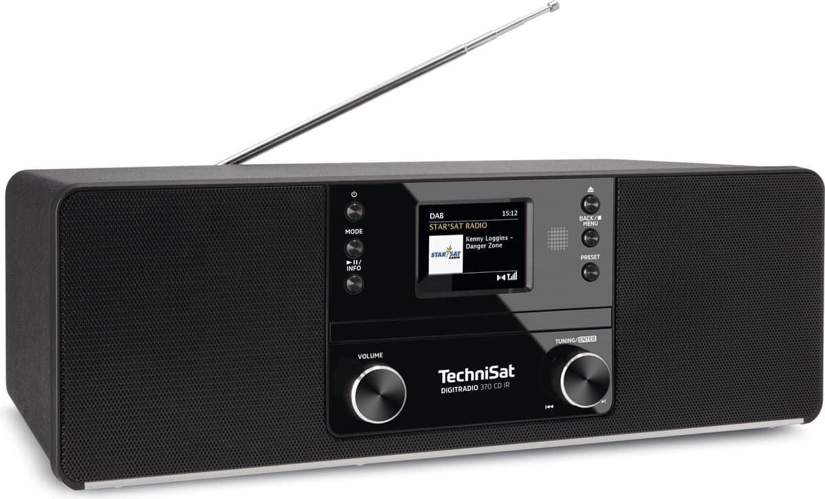 Technisat Digitradio 370 CD IR, DAB+, FM, internetradio en CD - zwart thumbnail 6