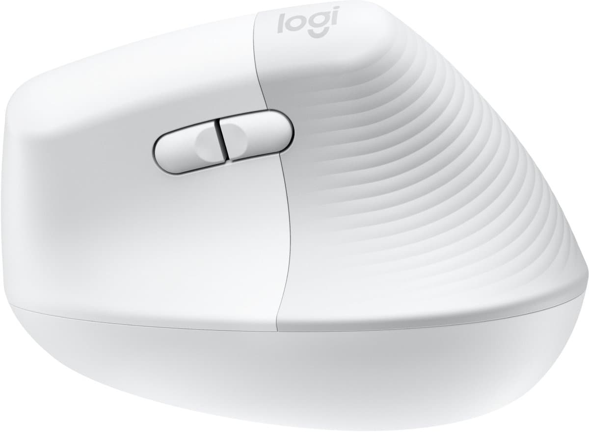 Logitech Lift voor Mac - Draadloze Muis - Bluetooth - Verticaal Ergonomisch - Wit thumbnail 4
