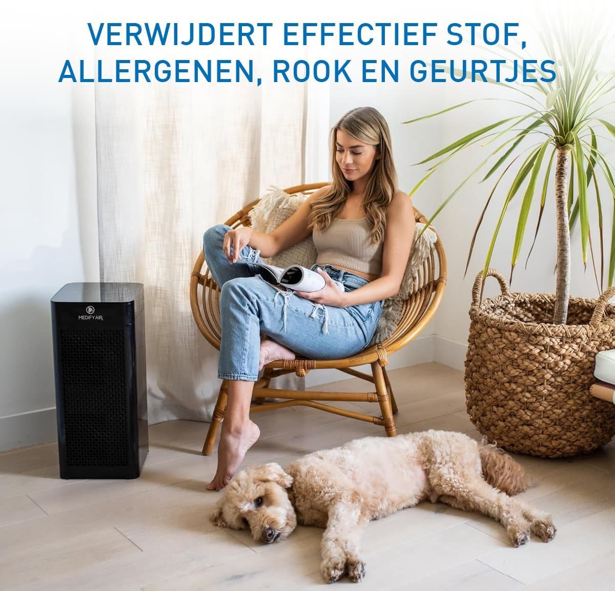 Medify Air MA-40 Luchtreiniger – 288 m³/u Air Purifier – HEPA H13 Filter & Touchscreen – Nachtmodus – Luchtfilter tegen Hooikoorts, Allergieën & Huisstofmijt – Zwart thumbnail 3