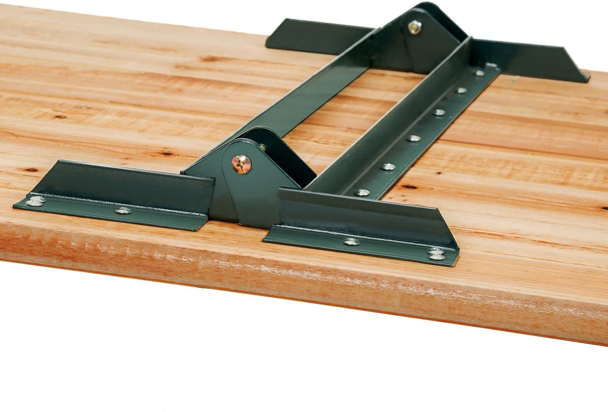 tectake® Biertafel met 2 Banken - 8 personen - 170 cm lang - 3-delige Biertafelset met Inklapbare Tafel en Banken met Rugleuningen - Tuintafel - Bierbank Oktoberfest thumbnail 8