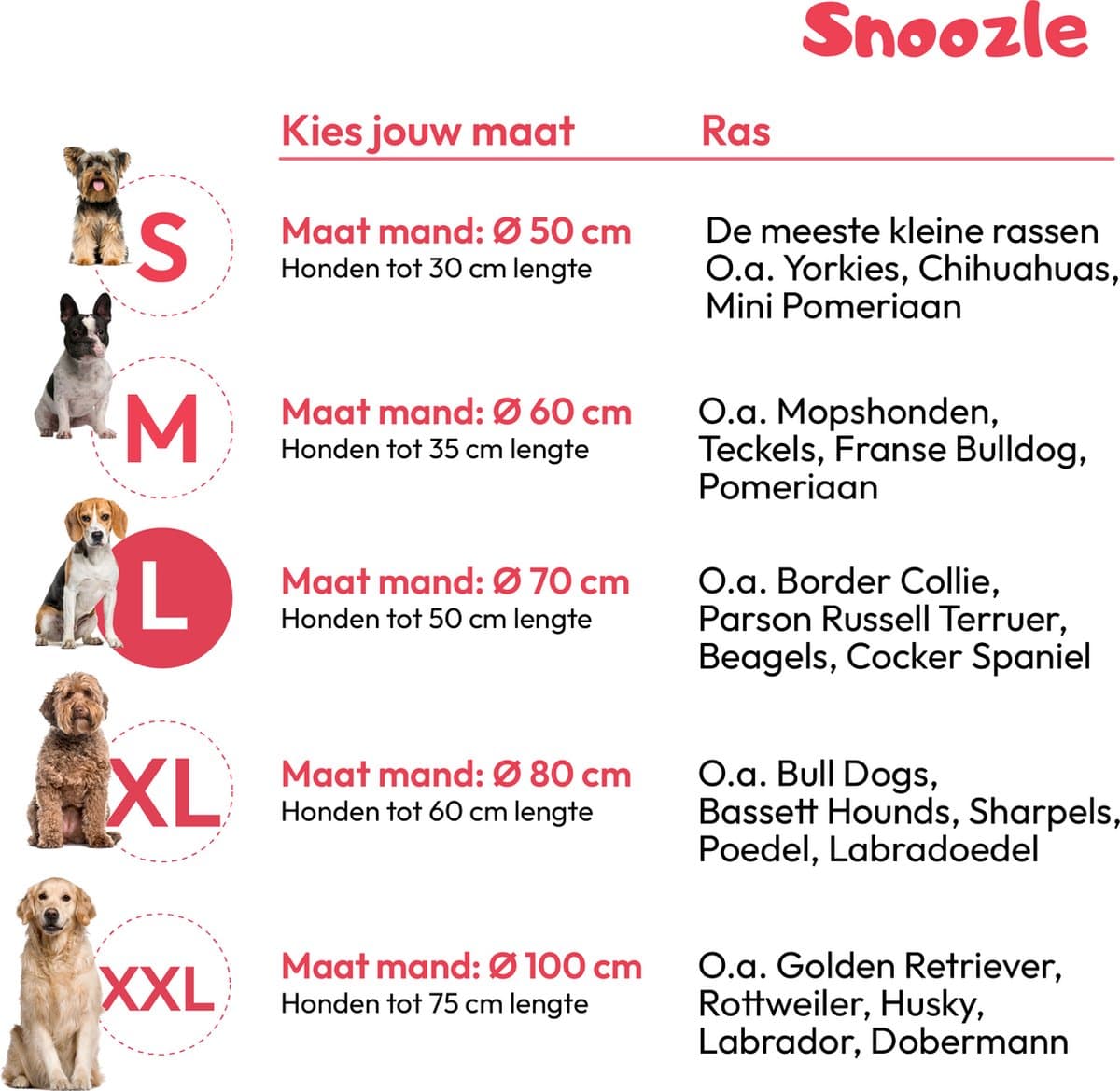 Snoozle Donut Hondenmand L - 70 cm - Fluffy Hondenmand Groot - Ronde Hondenmand Wit - Superzacht Hondenbed Medium - Anti-Stress Hondenkussen thumbnail 5