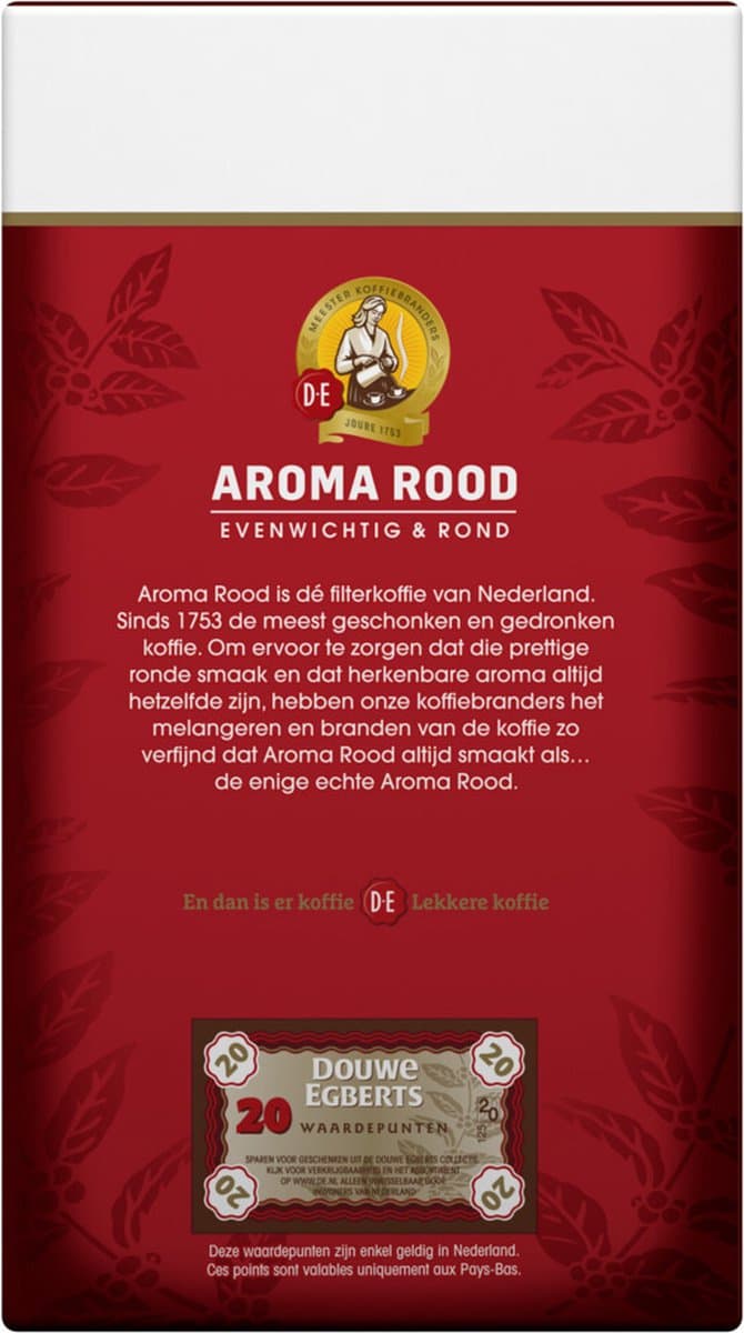 Douwe Egberts Aroma Rood Koffie Snelfilter Maling 500 gr thumbnail 8