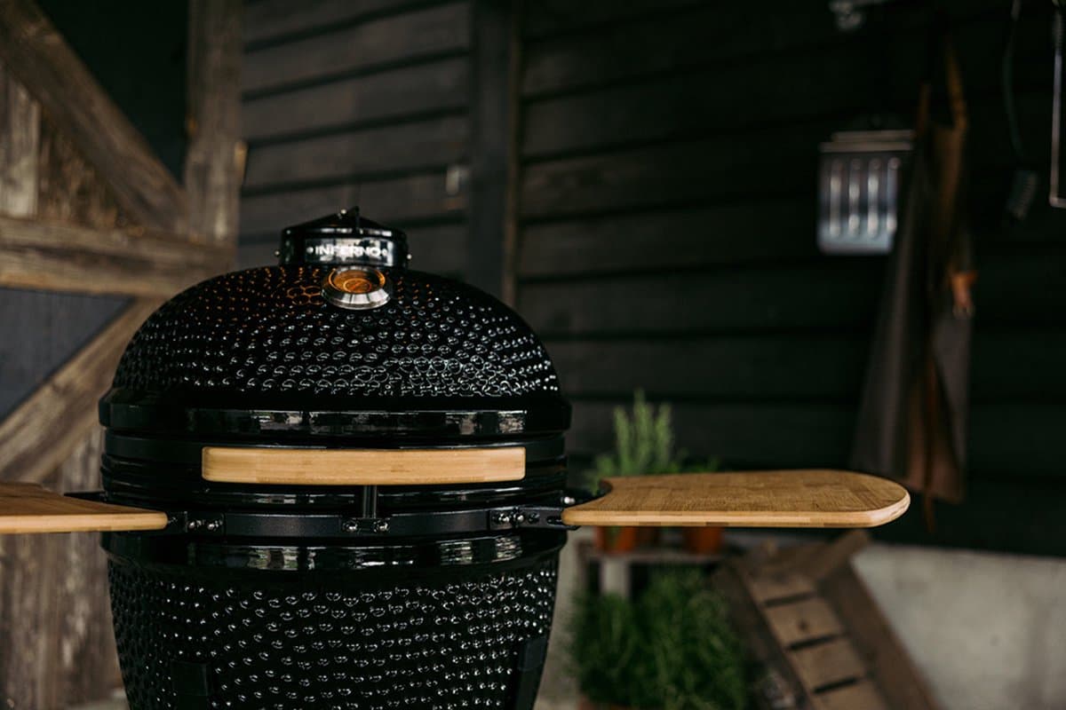 Inferno Large Kamado Barbecue - Grilloppervlakte 47cm / 19inch - Zwart thumbnail 3